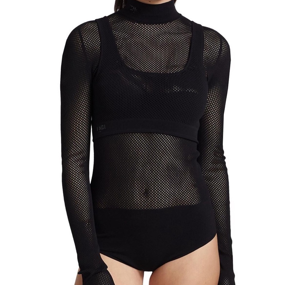 FENDI Mock Neck Turtleneck Bodysuit 🖤 - Picture 4 of 13